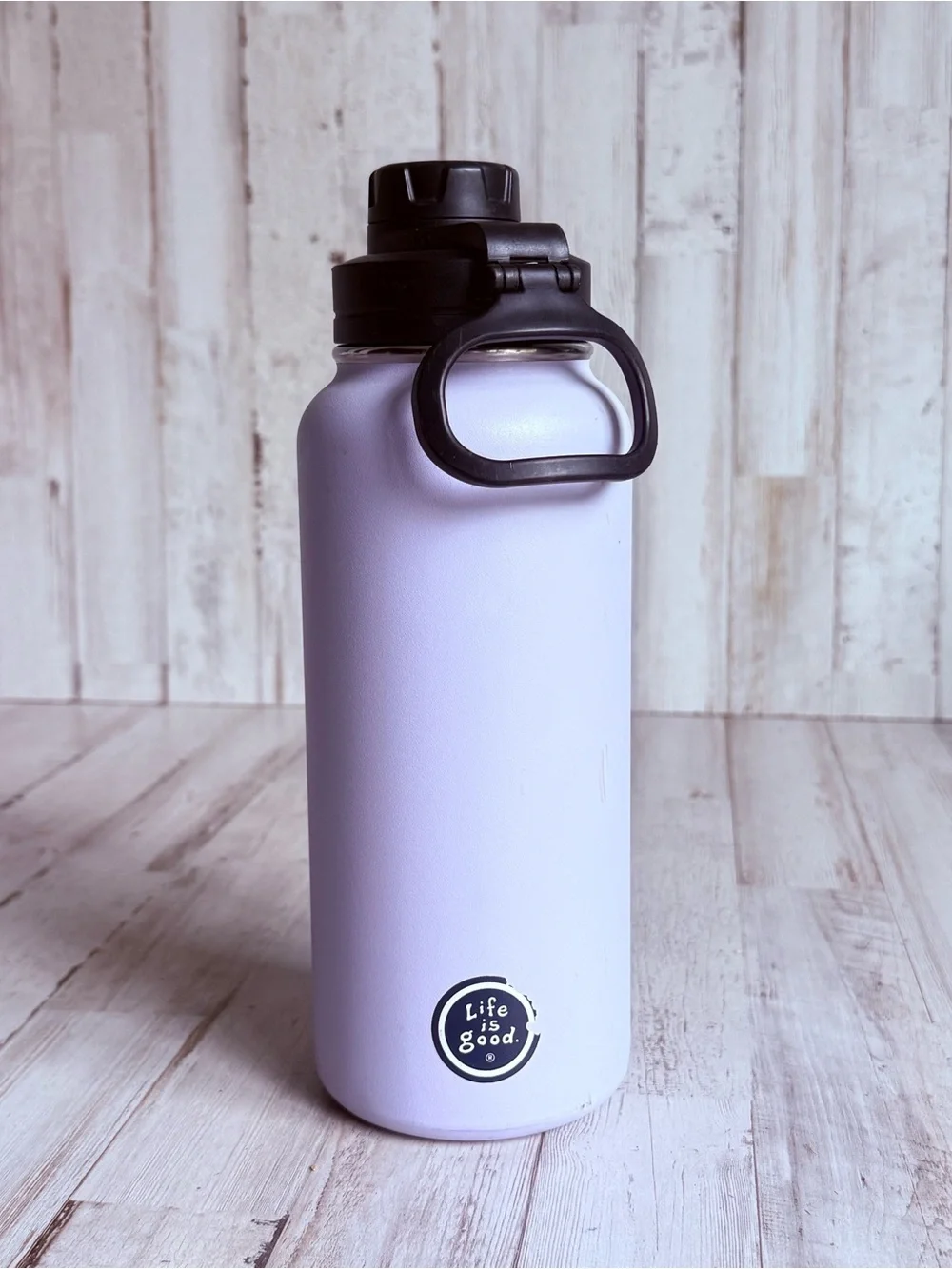 Life is Good. Metal Water Bottle.